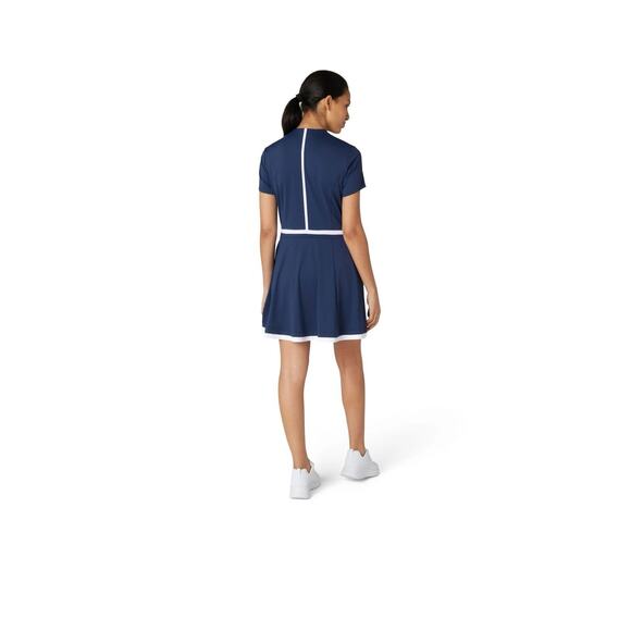 an original penguin women's veronica golf dress in navy with white piping small - Picture 2 of 6